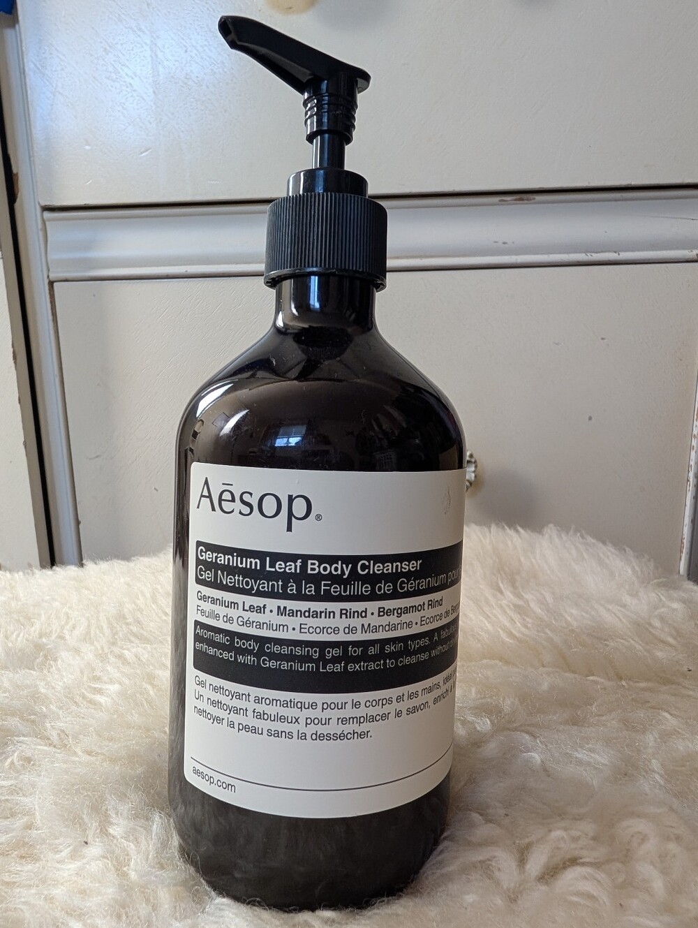 Aesop Geranium Leaf Body Cleanser Aromatic Shower Gel Pump Bottle